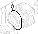 Joint torique pour perforateur GBH 2-24 DSR BOSCH